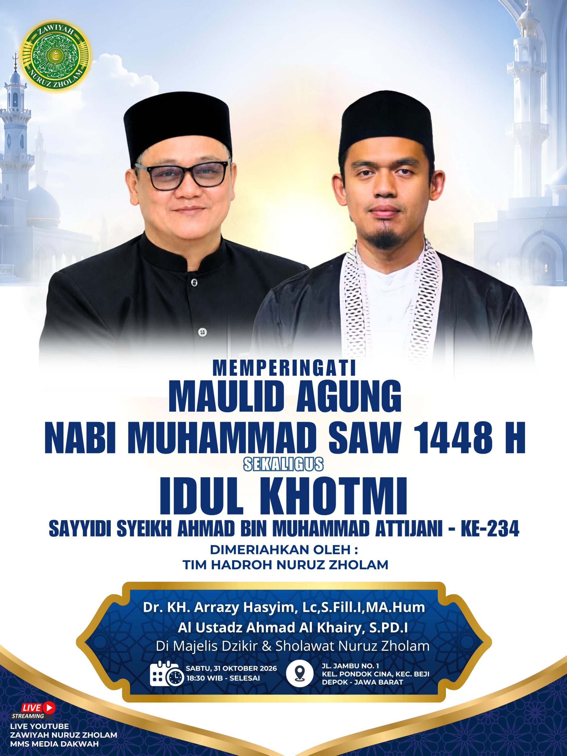 Peringatan Maulid Nabi dan Idul Khotmi ke-234 di Depok, Panitia Apresiasi Dukungan Warga dan Pengguna Jalan